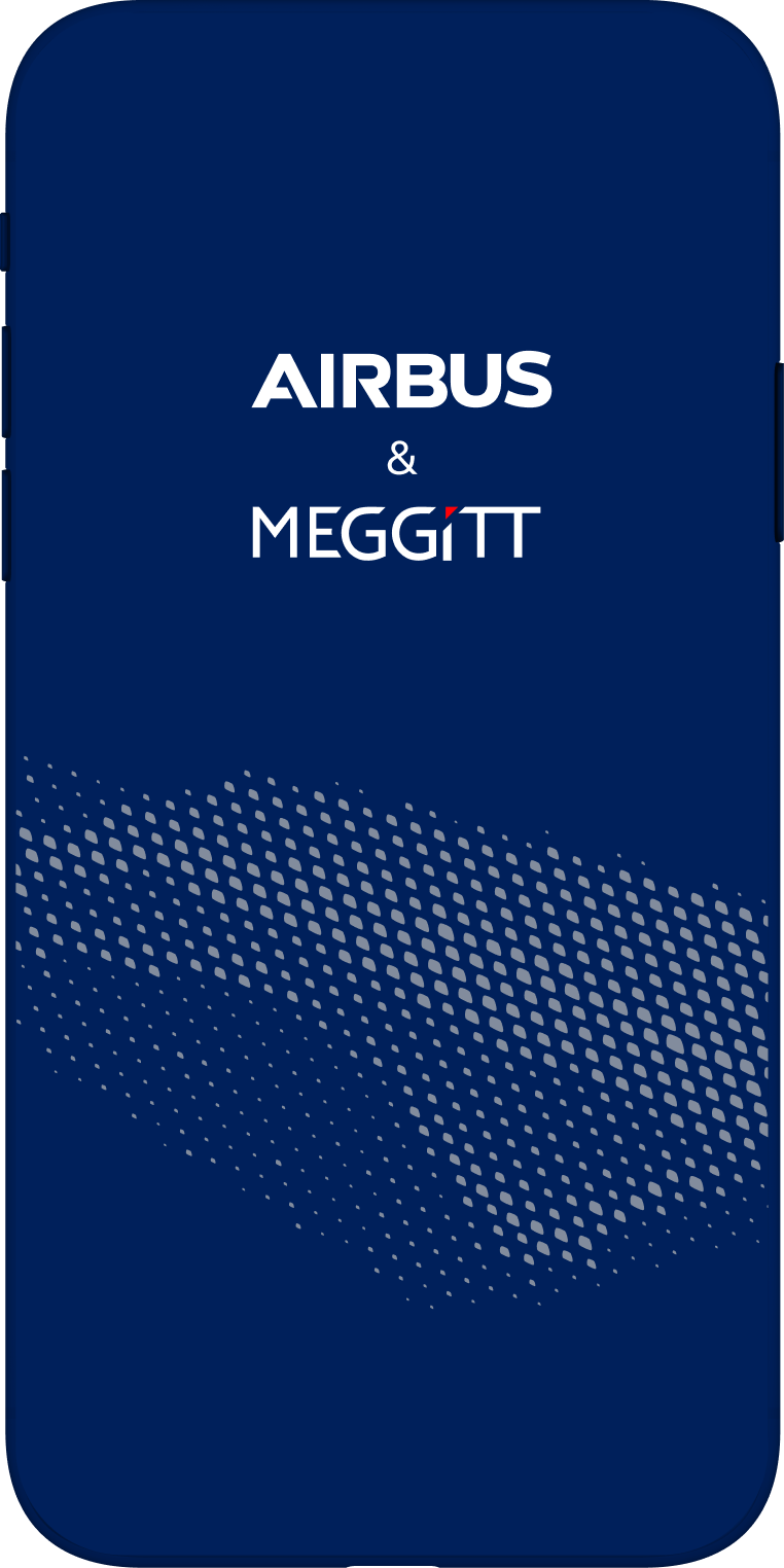OnePRESS app: the Airbus and Meggitt splash screen