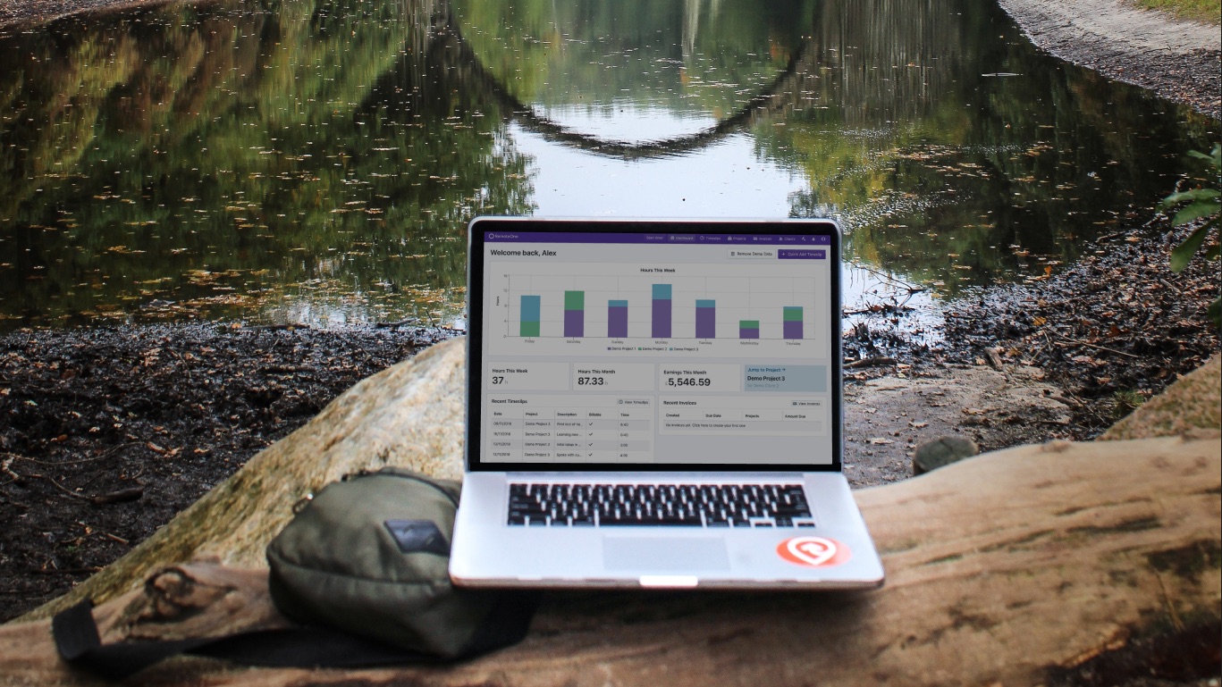 RemoteOne on a laptop